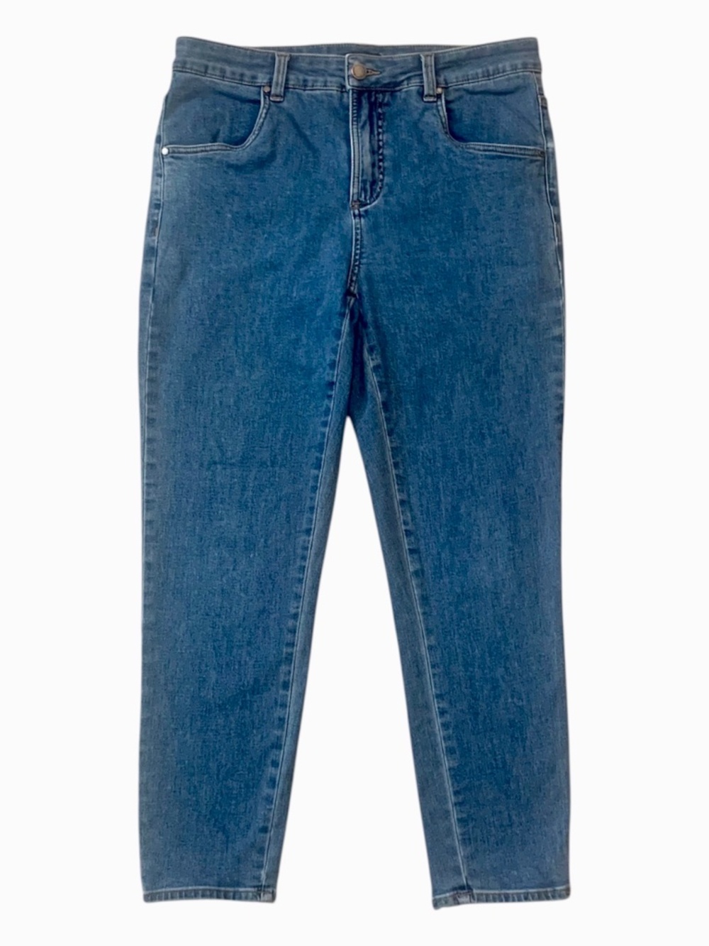 Universal Standard Seine High Rise Stretch Ankle Jeans Women's 10 - Picture 3 of 9